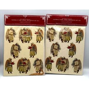 Merrimack Vintage Victorian Angel Christmas Die Cut Ornaments- 2 Sets of 8 Each